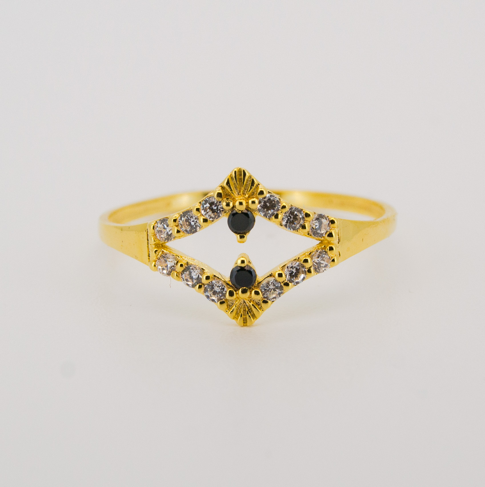 FOTO ref(I10S) nombre(anilllo duende) precio(128.80€)descripcion(anillo oro 9k y circonitas)